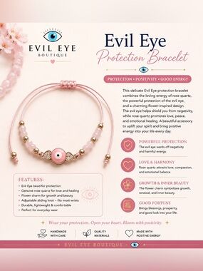 Rose Pink Protection Bracelet